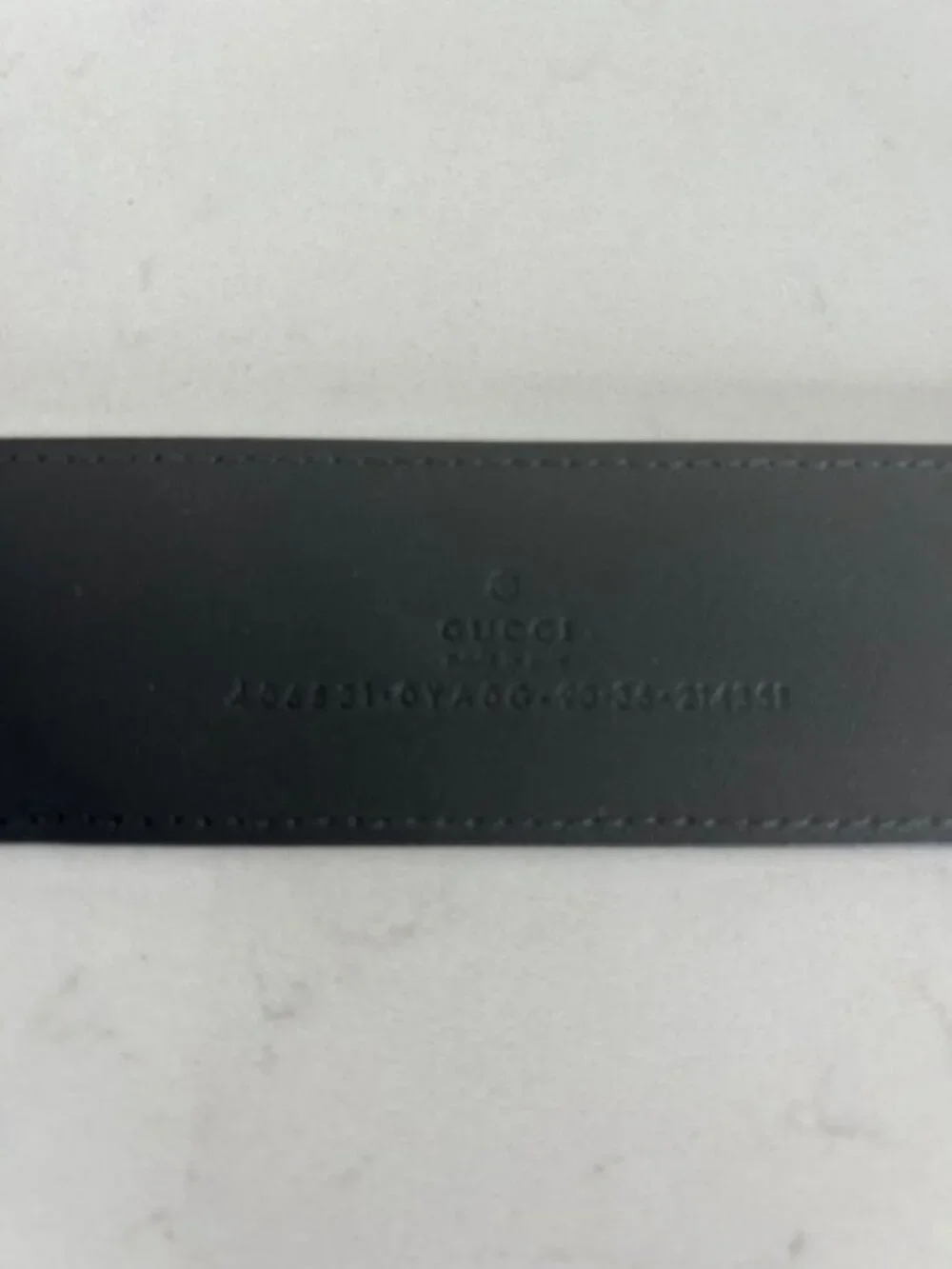 Gucci Double G Black Leather Belt Gold Buckle – Never Worn